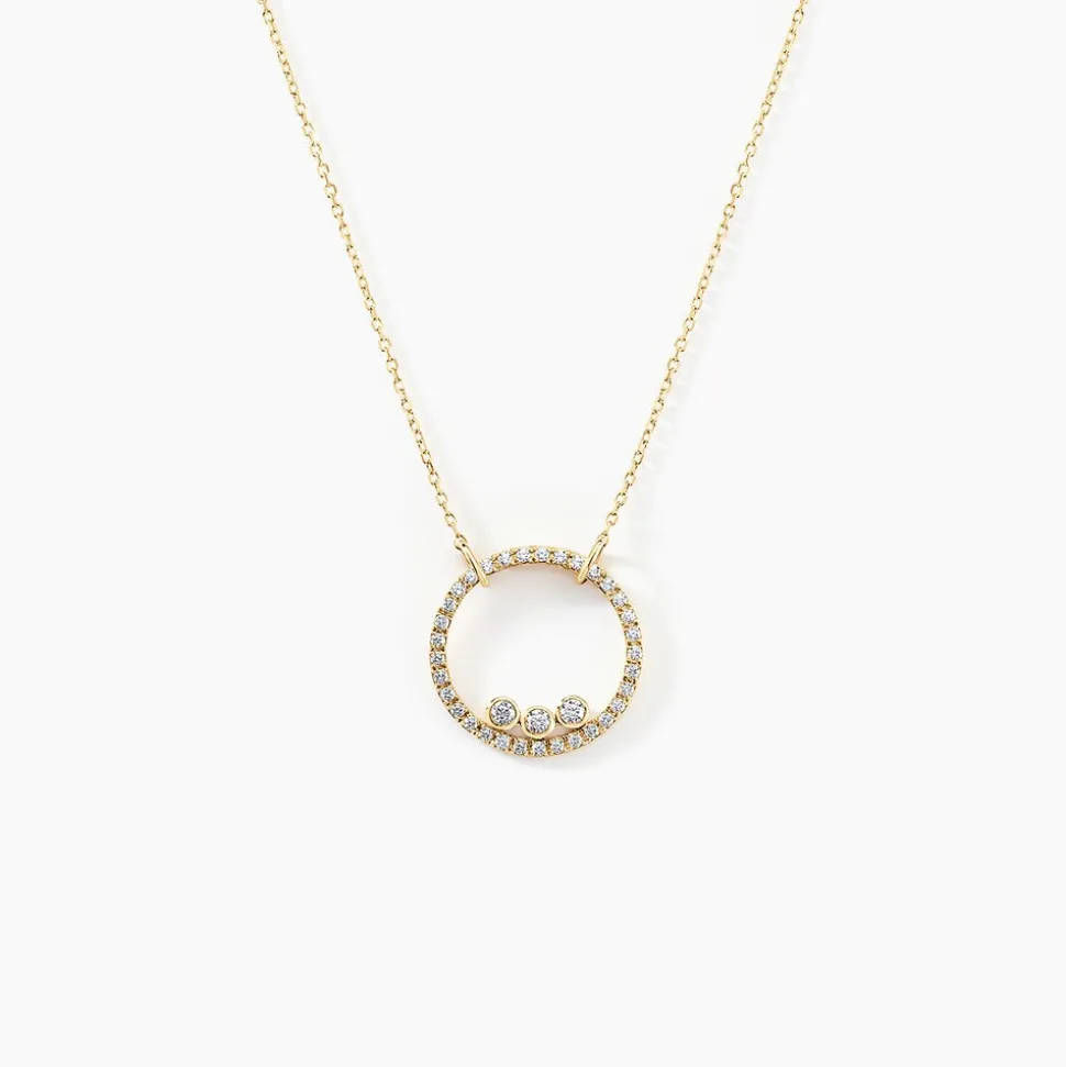 Collier Rodica Or Jaune Oxyde De Zirconium