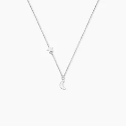 Collier Rohanne Argent Blanc