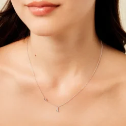 Collier Rohanne Argent Blanc