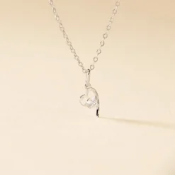Collier Romance Or Blanc Oxyde De Zirconium