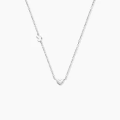 Collier Rosamee Argent Blanc