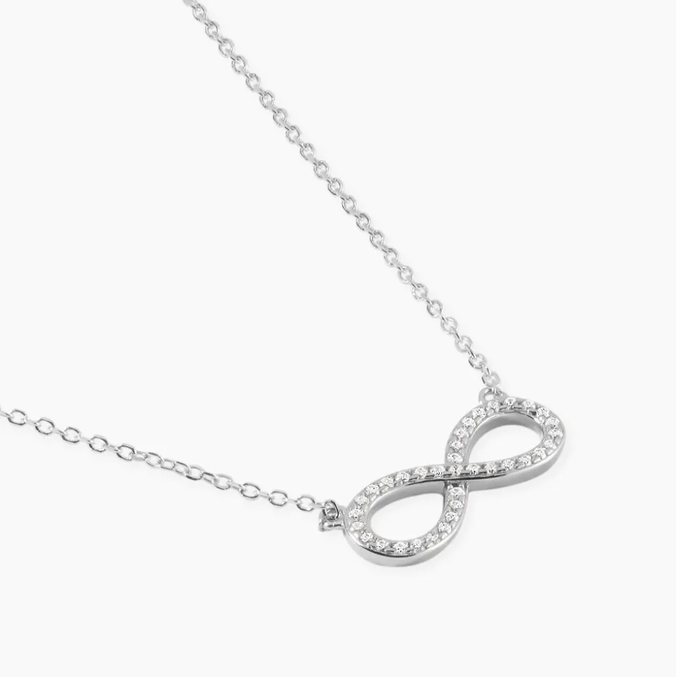 Collier Rowan Argent Blanc Oxyde De Zirconium
