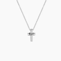 Collier Ruya Acier Blanc Oxyde De Zirconium|Marc Orian Hot