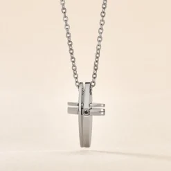 Collier Ruya Acier Blanc Oxyde De Zirconium|Marc Orian Hot