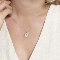 Collier Salvia Argent Blanc Opale|Marc Orian Best