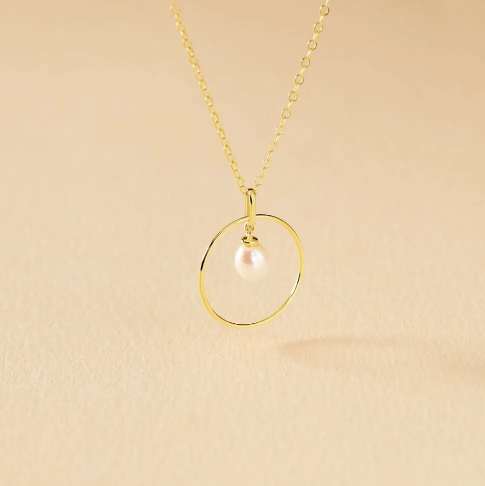 Collier Salvine Or Jaune Perle De Culture