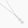 Collier Sandra Argent Blanc Oxyde De Zirconium