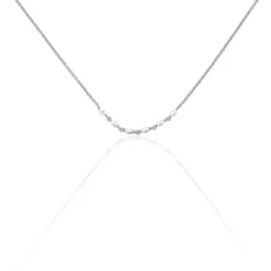 Collier Saphir Argent Blanc Oxyde De Zirconium|Marc Orian Best