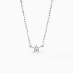 Collier Saya Argent Blanc Oxyde De Zirconium|Marc Orian Best
