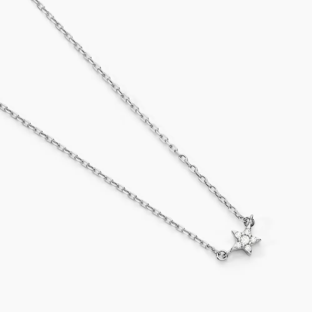 Collier Saya Argent Blanc Oxyde De Zirconium|Marc Orian Best