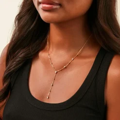 Collier Scintillante Plaqué Or Jaune Oxyde De Zirconium|Marc Orian Discount