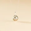 Collier Semi-baroque Or Blanc Perle De Culture De Tahiti