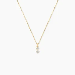 Collier Serenya Or Jaune Diamant Synthétique