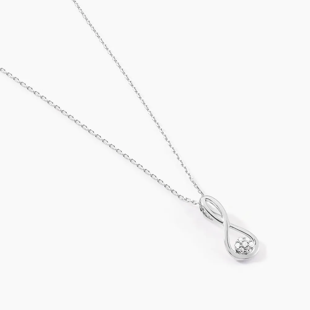 Collier Shaeen Or Blanc Diamant|Marc Orian Clearance
