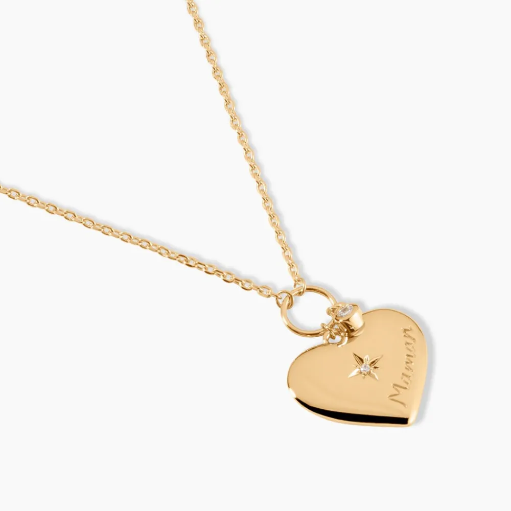 Collier Shima Plaque Or Jaune Oxyde De Zirconium|Marc Orian Online
