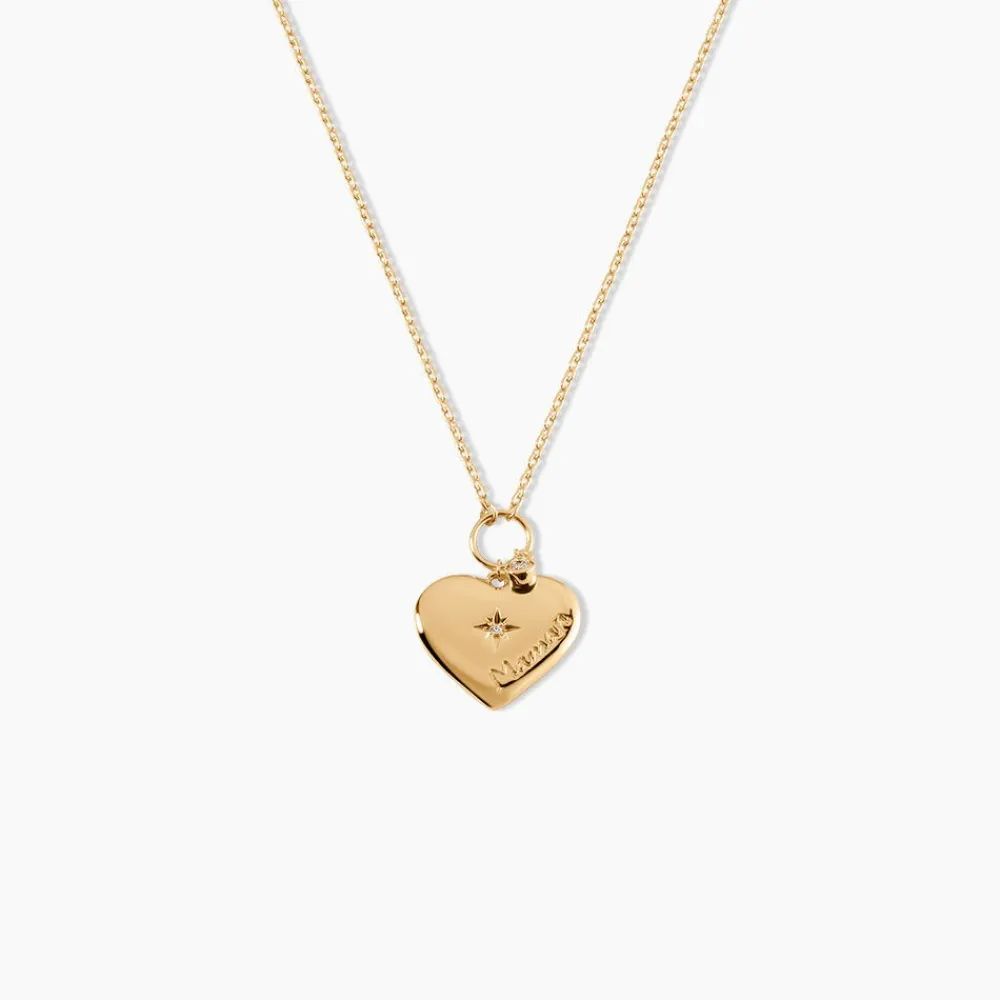 Collier Shima Plaque Or Jaune Oxyde De Zirconium|Marc Orian Online