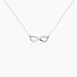 Collier Sohila Argent Blanc Oxyde De Zirconium