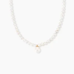 Collier Stella-rose Or Jaune Perle De Culture|Marc Orian Outlet