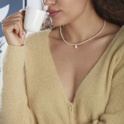Collier Stella-rose Or Jaune Perle De Culture|Marc Orian Outlet