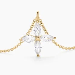 Collier Stellia Or Jaune Oxyde De Zirconium