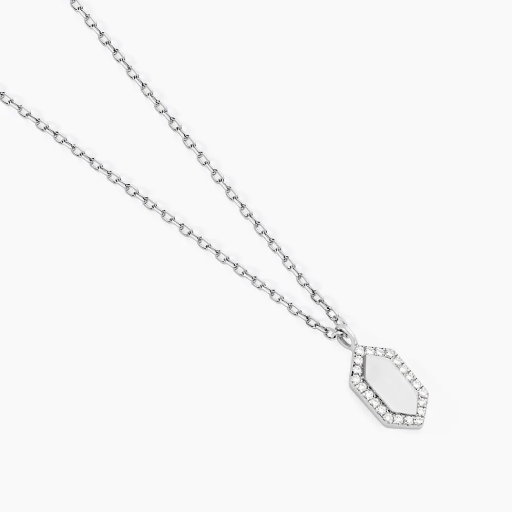 Collier Stellie Argent Blanc Oxyde De Zirconium|Marc Orian Online