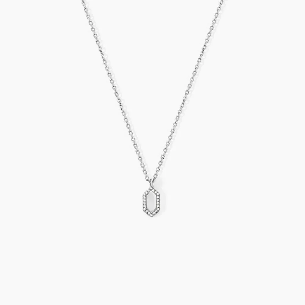 Collier Stellie Argent Blanc Oxyde De Zirconium|Marc Orian Online