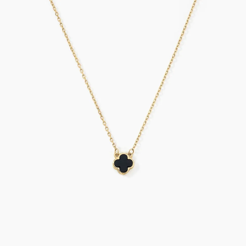 Collier Stellya Or Jaune Onyx