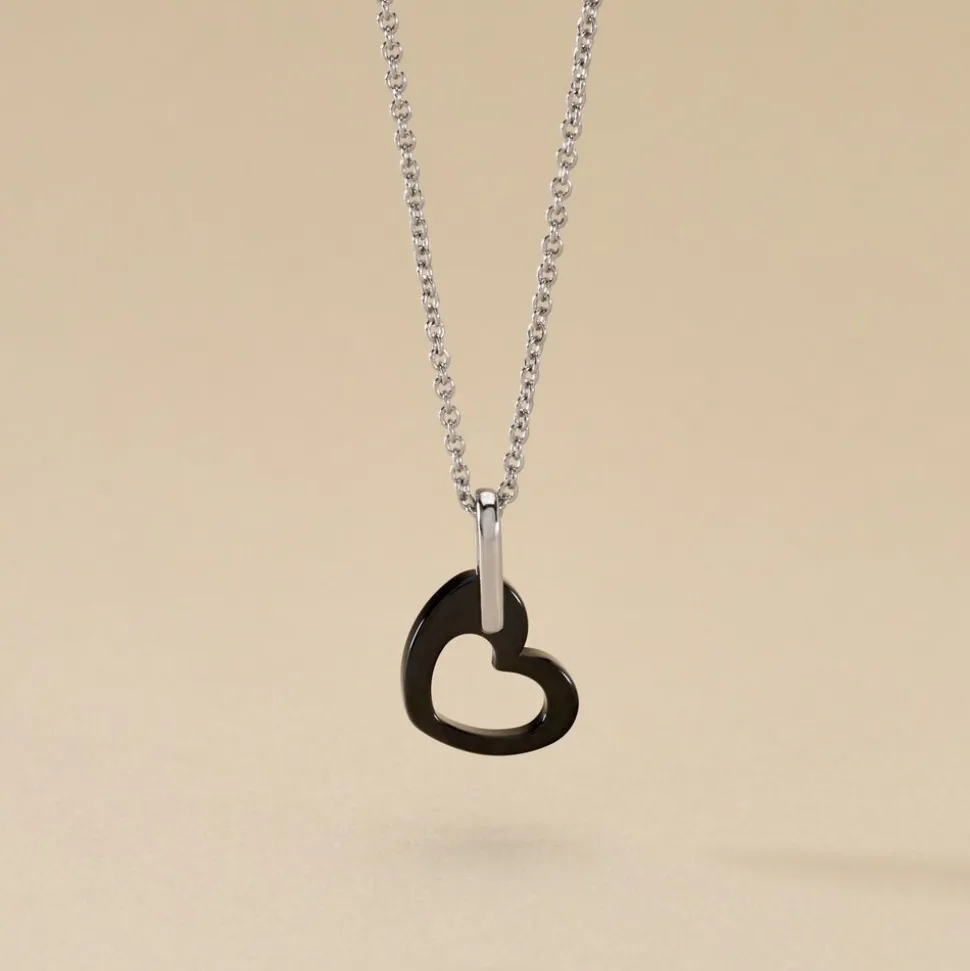 Collier Sumeyra Argent Blanc Céramique Et Oxyde De Zirconium