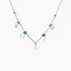 Collier Suzanna Argent Blanc