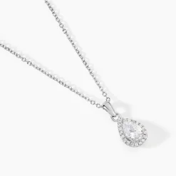Collier Sylla Argent Blanc Oxyde De Zirconium|Marc Orian Online