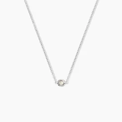 Collier Sylvette Argent Blanc Oxyde De Zirconium