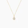 Collier Tahera Or Jaune Oxyde De Zirconium