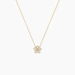 Collier Talie Or Jaune Oxyde De Zirconium