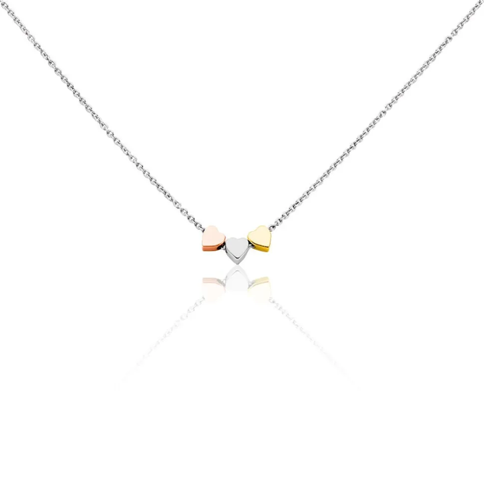 Collier Tania Argent Tricolore