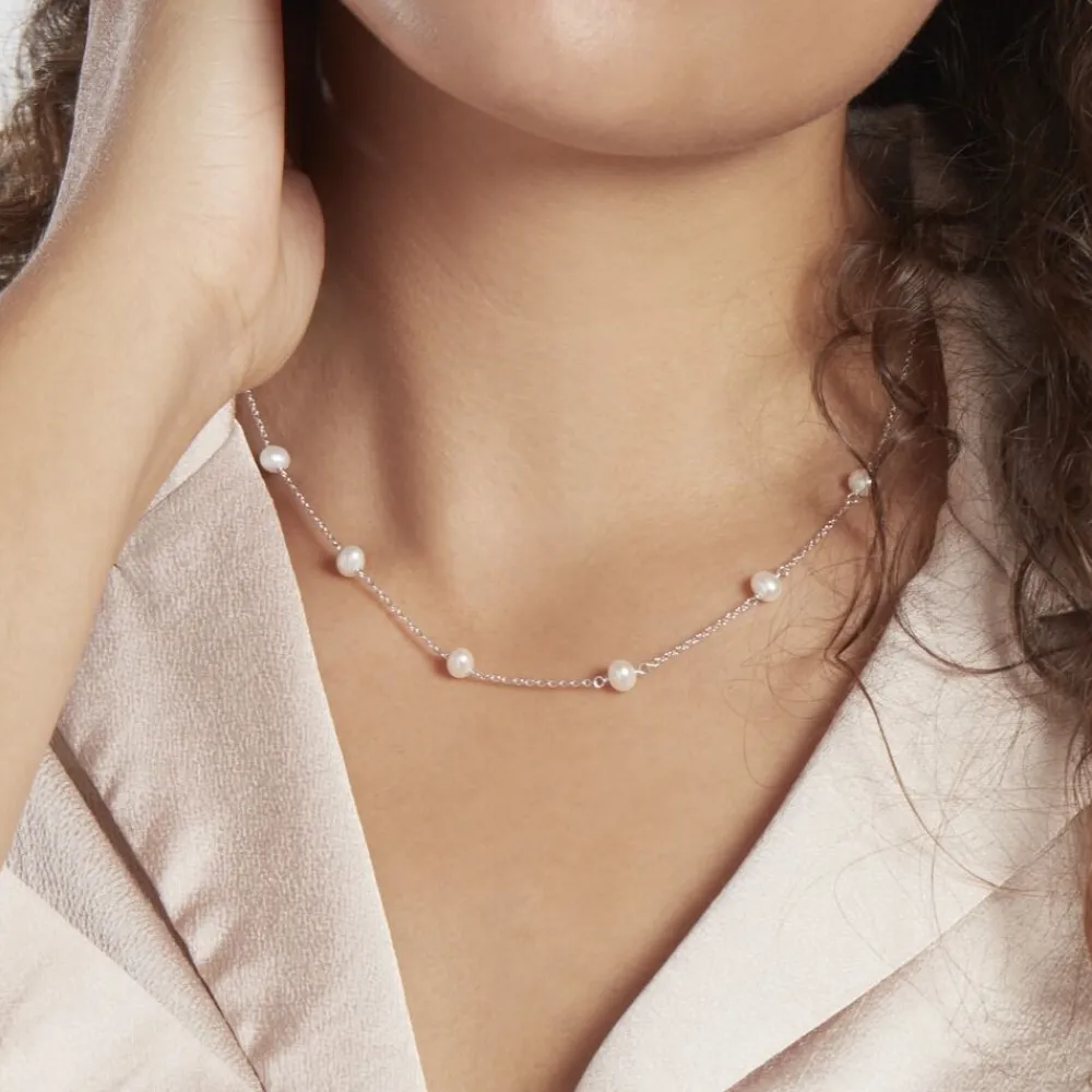 Collier Tanis Argent Perle De Culture|Marc Orian