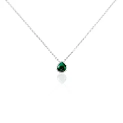 Collier Tao Argent Blanc Onyx