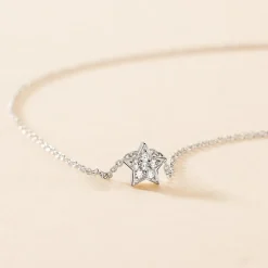 Collier Taona Argent Blanc Oxyde De Zirconium
