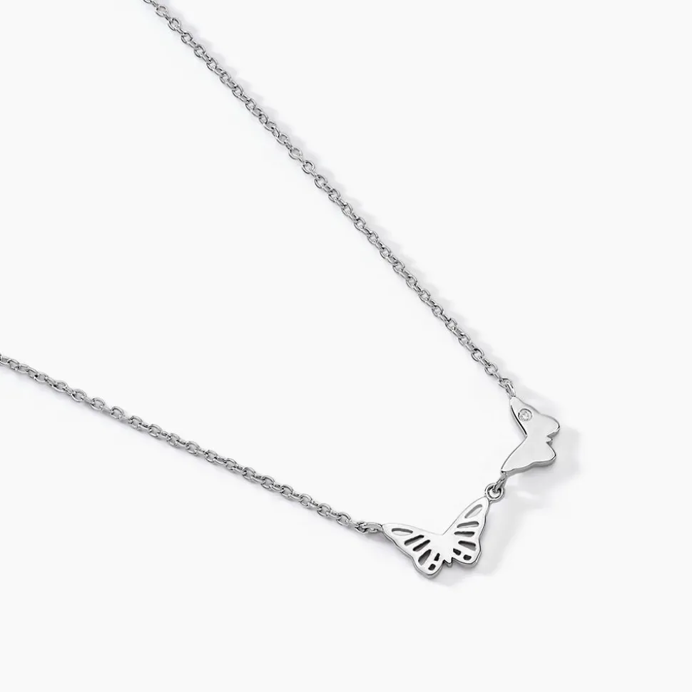 Collier Thecla Argent Blanc Oxyde De Zirconium