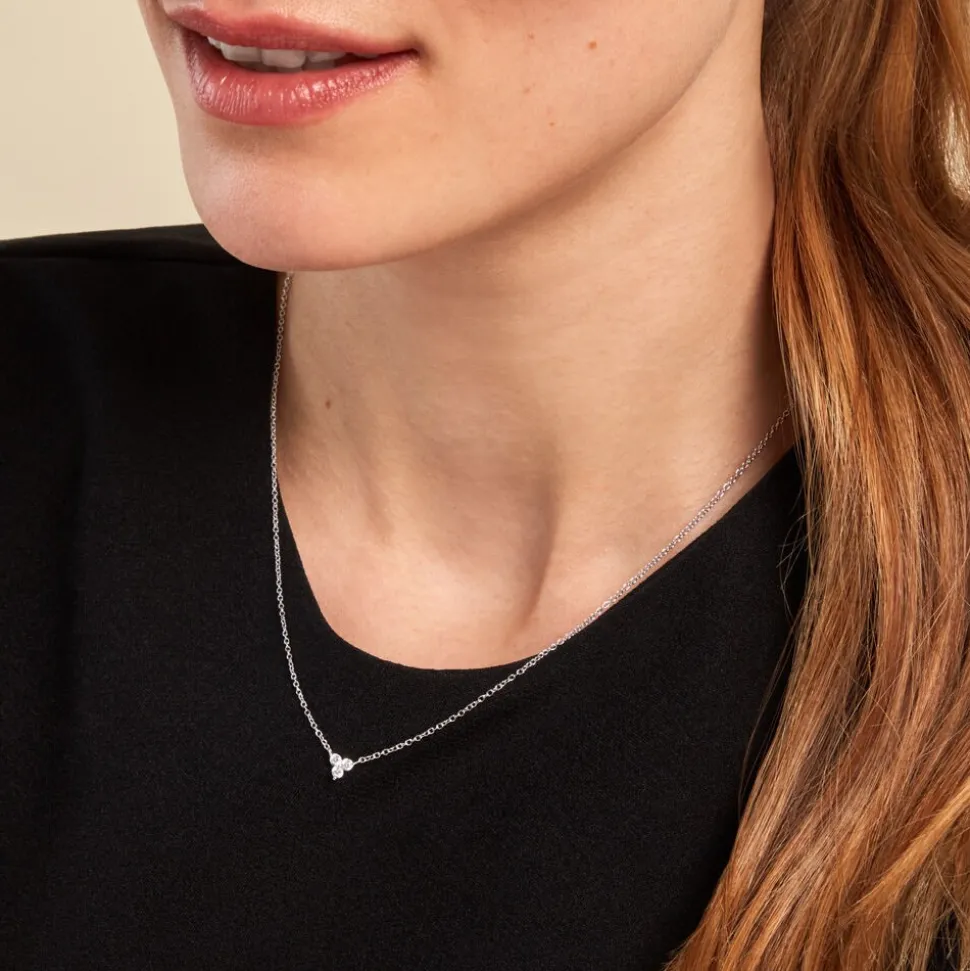 Collier Thylane Argent Blanc Oxyde De Zirconium