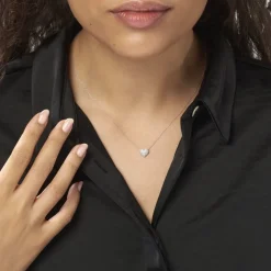 Collier Ti Amo Or Blanc Diamant