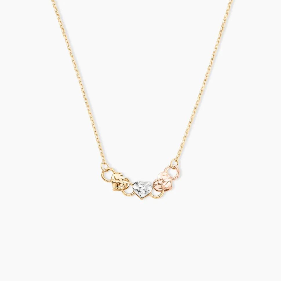 Collier Tricolore Or Jaune