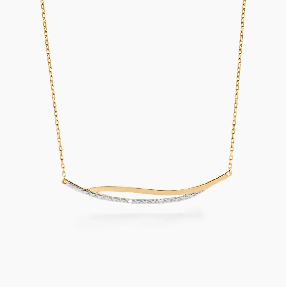Collier Una Or Jaune Diamant