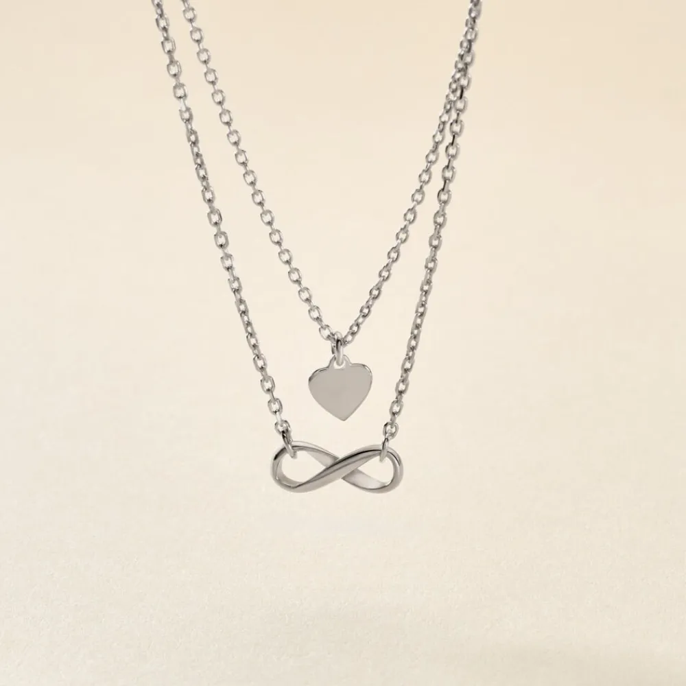 Collier Urielle Argent Blanc|Marc Orian Discount