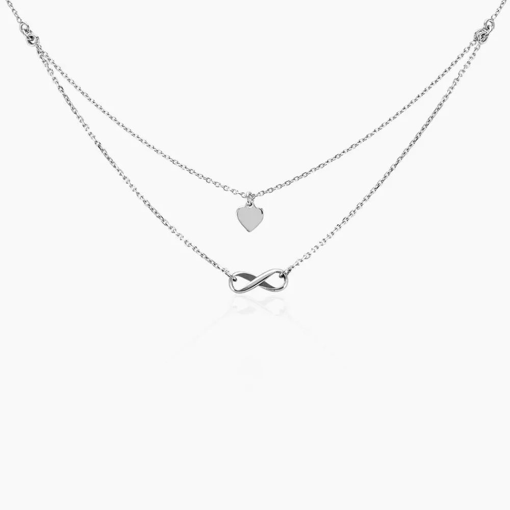 Collier Urielle Argent Blanc|Marc Orian Discount