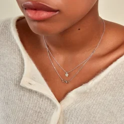 Collier Urielle Argent Blanc|Marc Orian Discount