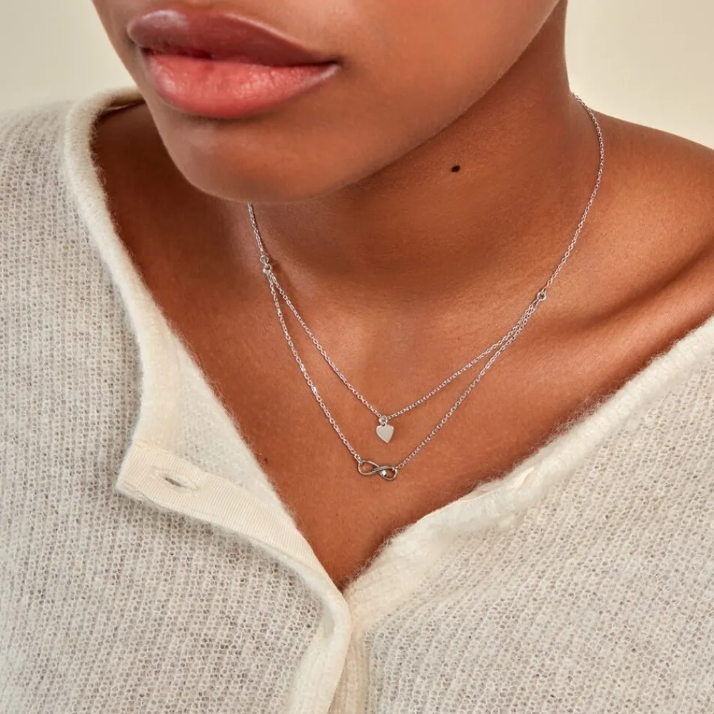 Collier Urielle Argent Blanc|Marc Orian Discount