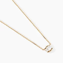 Collier Valentyne Plaque Or Jaune Oxyde De Zirconium|Marc Orian