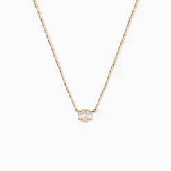 Collier Valentyne Plaque Or Jaune Oxyde De Zirconium|Marc Orian
