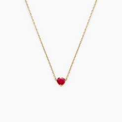Collier Valerius Or Jaune Rubis