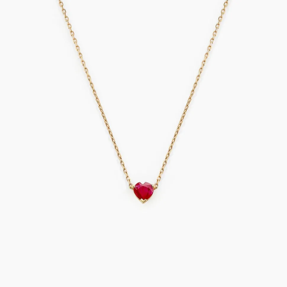 Collier Valerius Or Jaune Rubis
